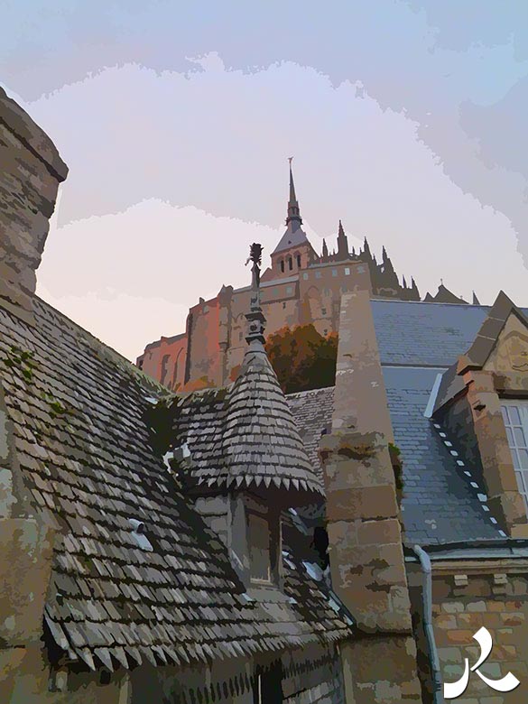 les toits du Mont Saint-Michel