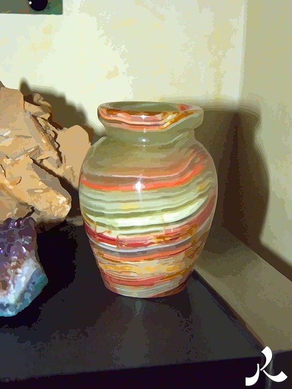mini-vase en pierre semi-précieuse